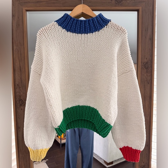 Yellow The Label Chunky Color Knit Sweater - Picture 4 of 8